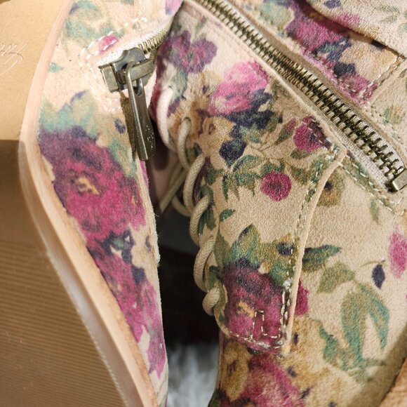 25059 Brand new Patricia Nash Women's Sicily Lace Up Boots Antique Rose Sz 7 - Picture 7 of 14